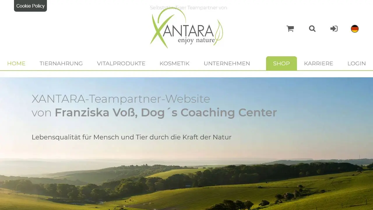 Screenshot Link zu "mein Naturprodukte-Shop"